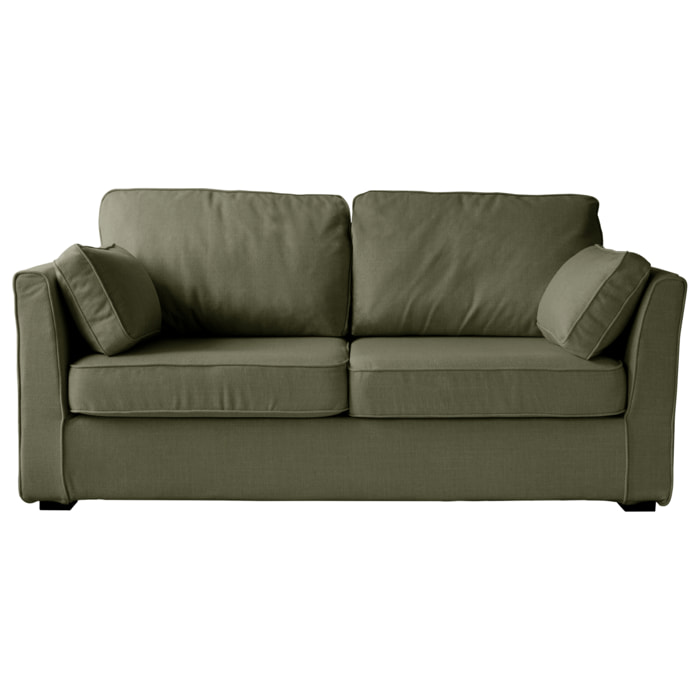 Canapé droit 3 places vert EMILE