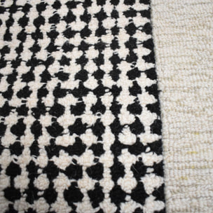 Tapis salon et chambre fait à la main en laine motif géométrique