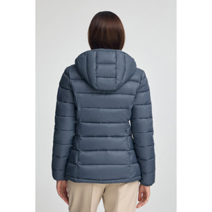 Giubbotto Cara Ultralight blu denim con logo Polo Club