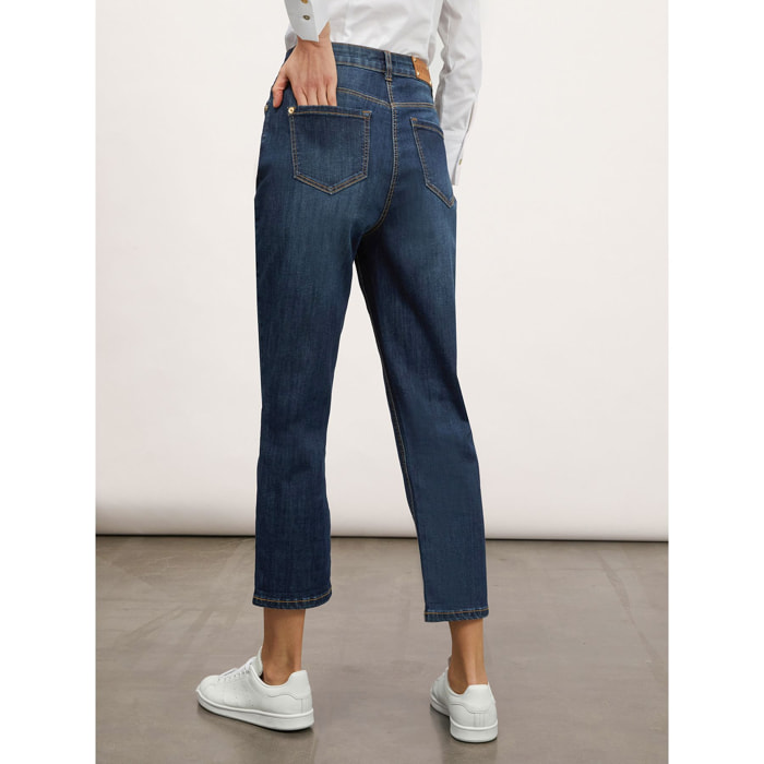 Jeans - relaxed fit - blu denim