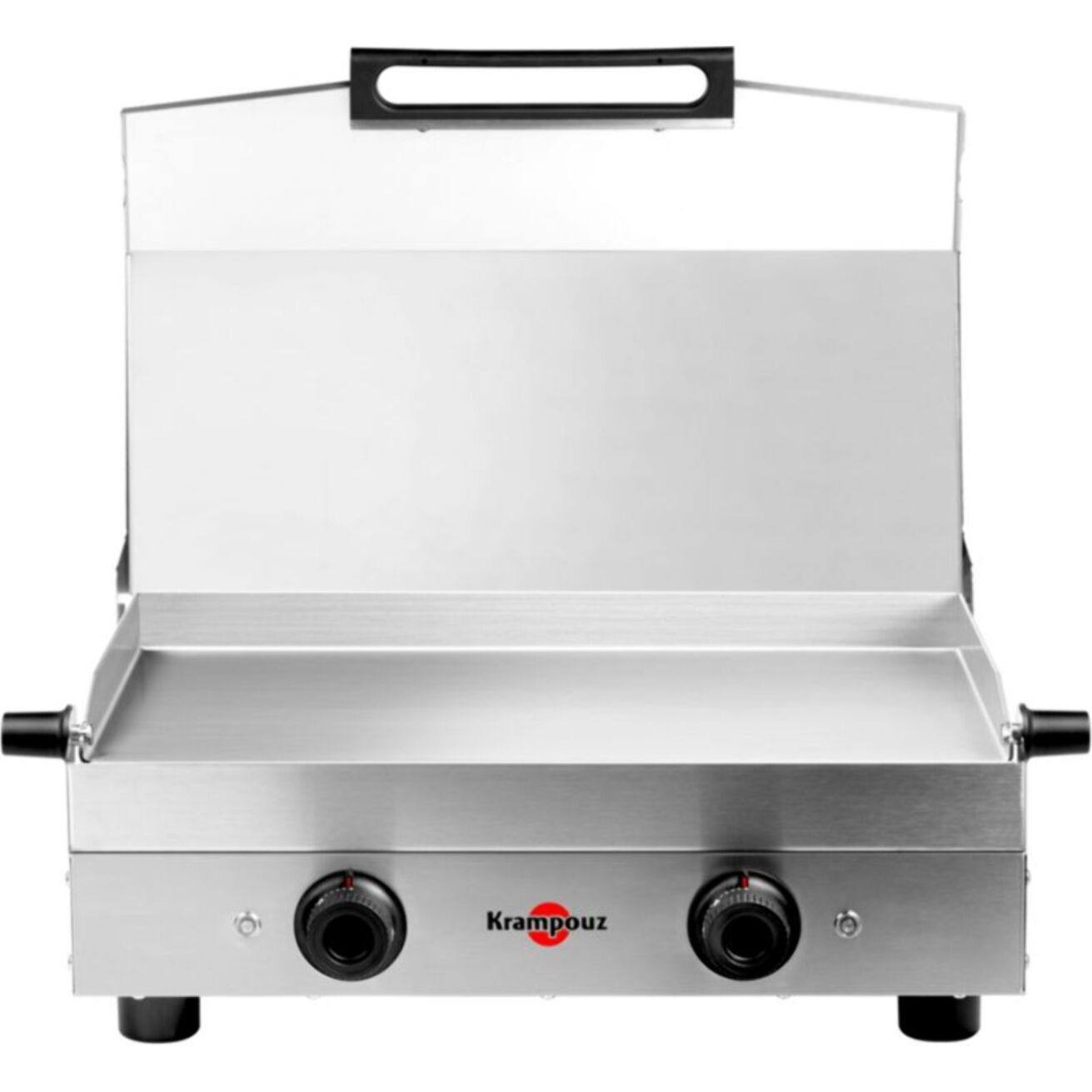 Plancha électrique KRAMPOUZ PFSY2AA-KR inox 2 brûleurs à poser, 54x33 cm