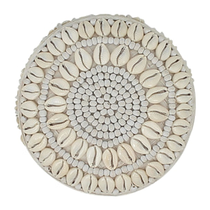 Boîte en bambou et coquillages blancs KOLOA