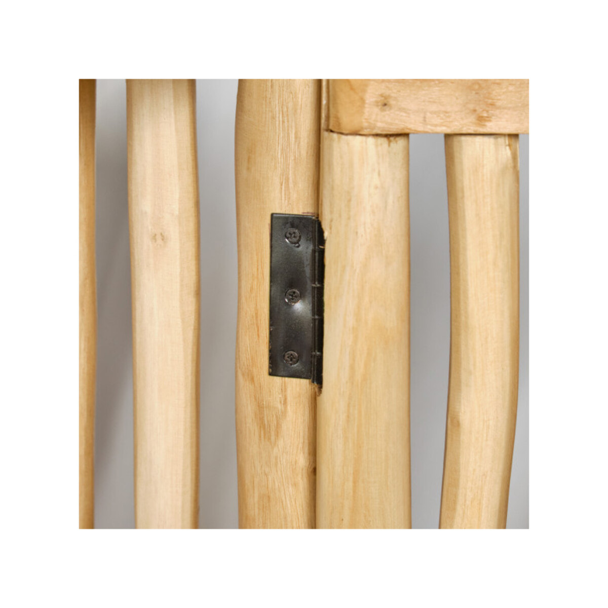 Armoire basse 2 portes en bois flotté et bois massif de teck - JESSIE