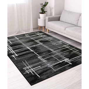 Tappeto Soggiorno Salotto Moderno Nero