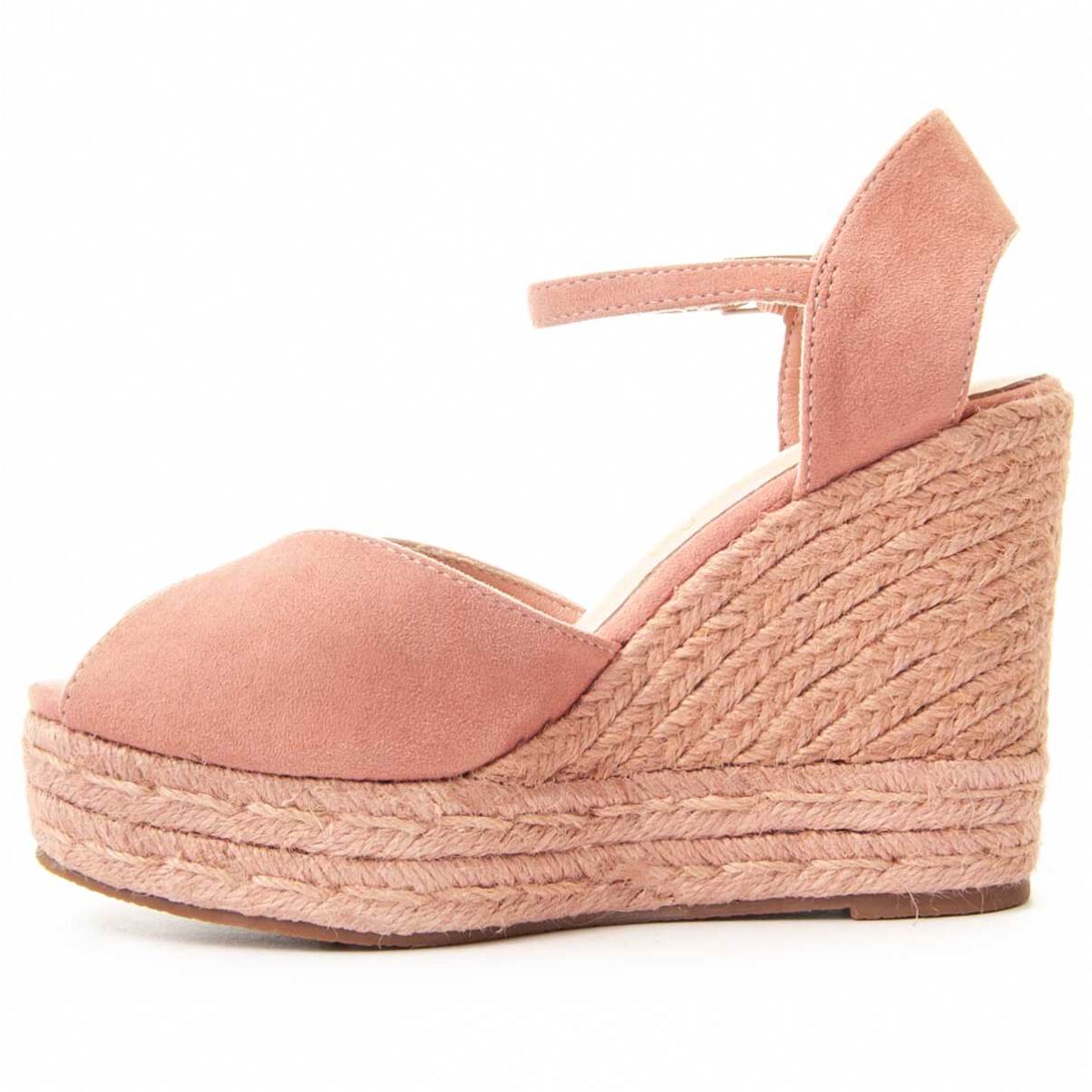 Sandalias de Cuña - Rosa - Altura: 12 cm