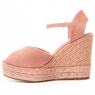 Sandalias de Cuña - Rosa - Altura: 12 cm