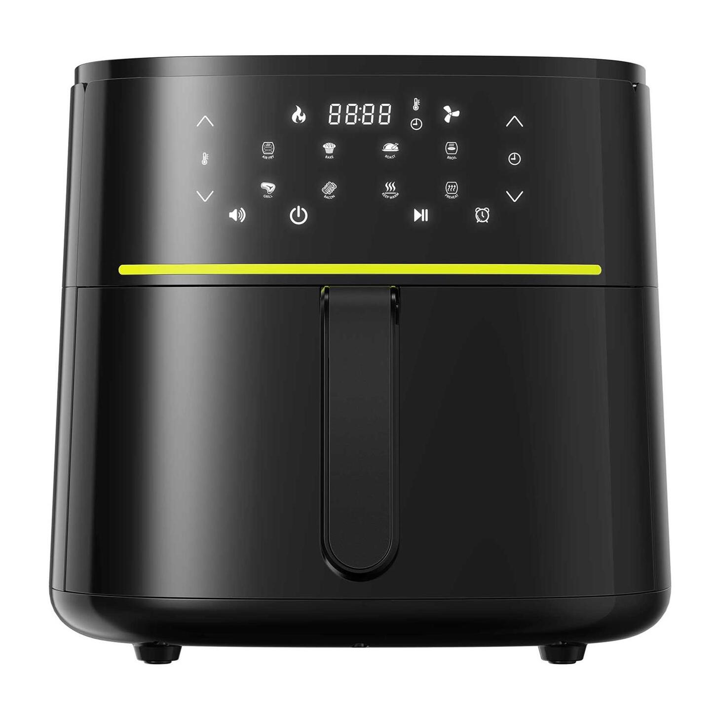 Freidora de aire xtra de 6l y 1500w con 8 programas