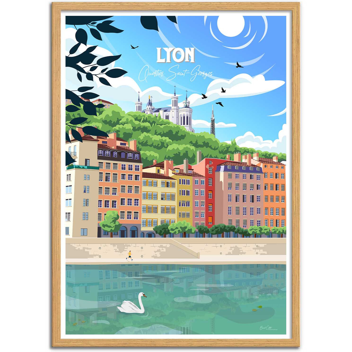 Affiche - Lyon Quartier Saint-Georges - Benoit Collet