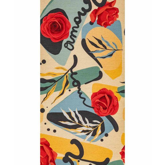 Passatoia tappeto cucina bagno ingresso multiuso, design astratto contemporaneo