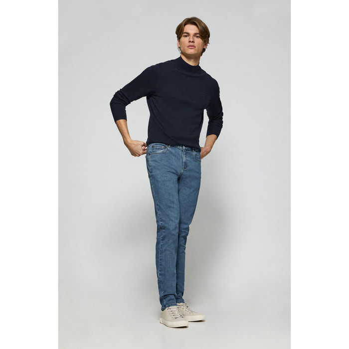 Jeans Tate blu denim con particolari Polo Club