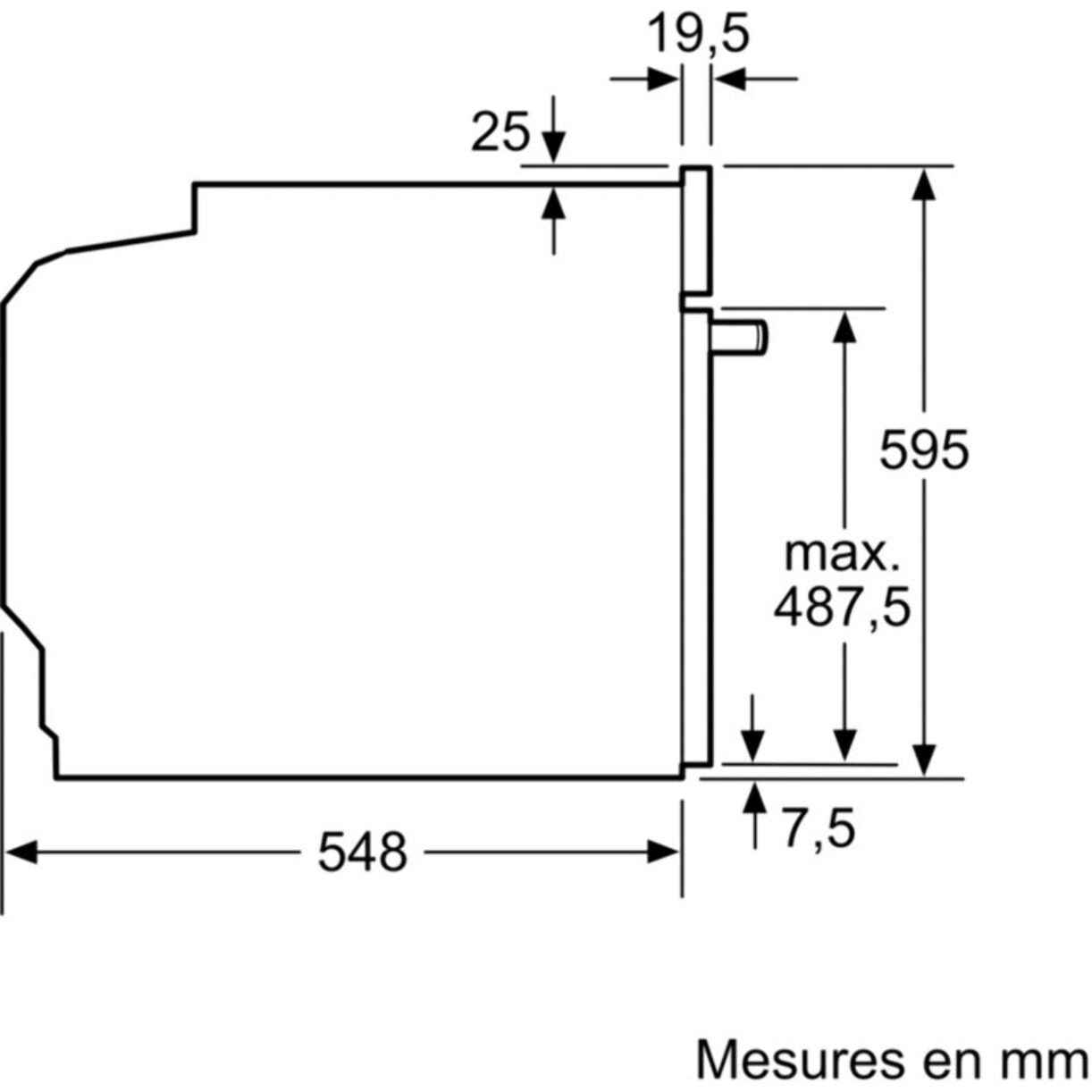 Four encastrable SIEMENS HB554AER3F