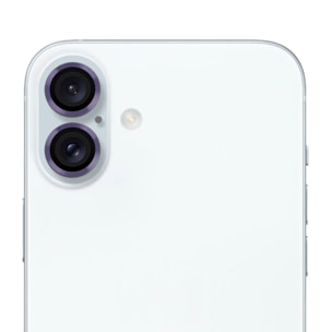 Protectores individuales de cristal templado para cámara de iPhone 16 / 16 plus.