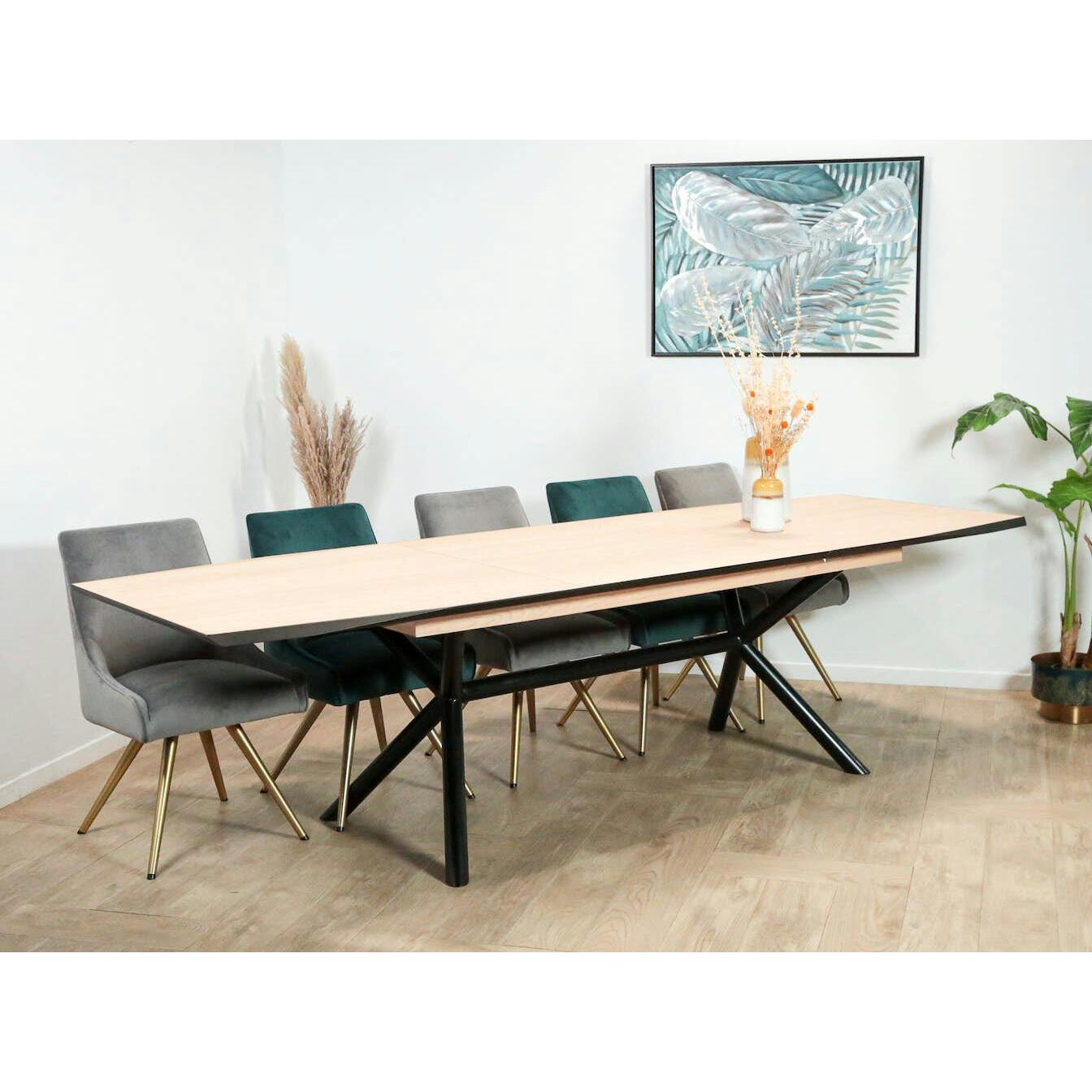 Table extensible en chêne blanc 200-290 cm ZONZA