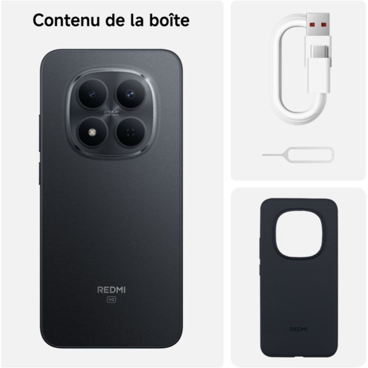 Smartphone XIAOMI Redmi Note 15 Pro Noir 256Go 5G