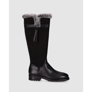 Botas - Negro - Tacón: Bajo