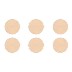 Set 6 tovagliette tonde Excelsa – Round, Polipropilene Beige