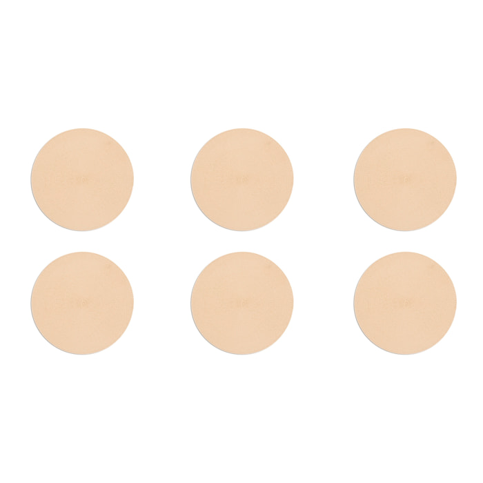 Set 6 tovagliette tonde Excelsa – Round, Polipropilene Beige