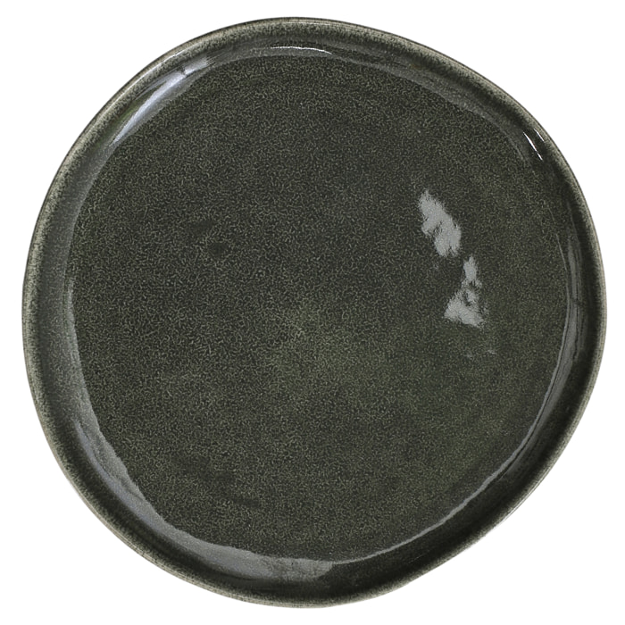 Assiette D27cm Au Gres Du Temps Vert