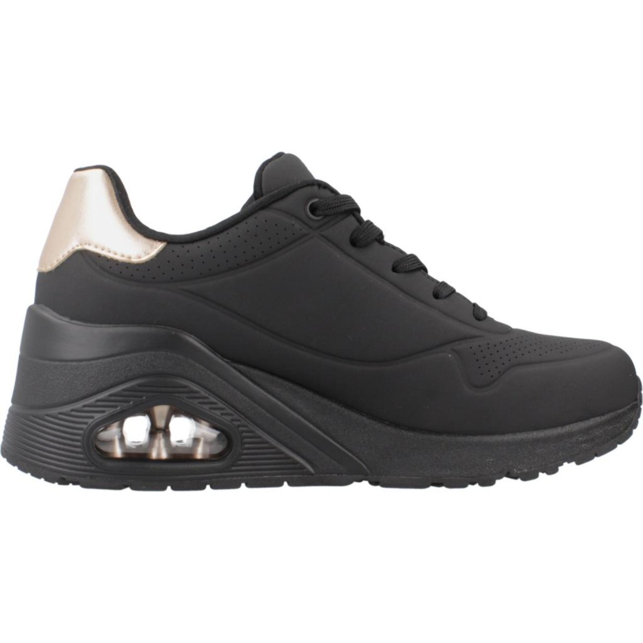 Sneakers De  Mujer Uno Wedge - Hi Steps Negro