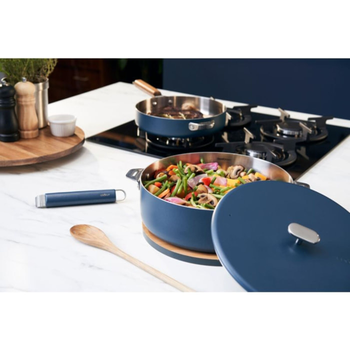 Sauteuse COOKUT LA MERVEILLEUSE  INOX 28CM - MYRTILLE