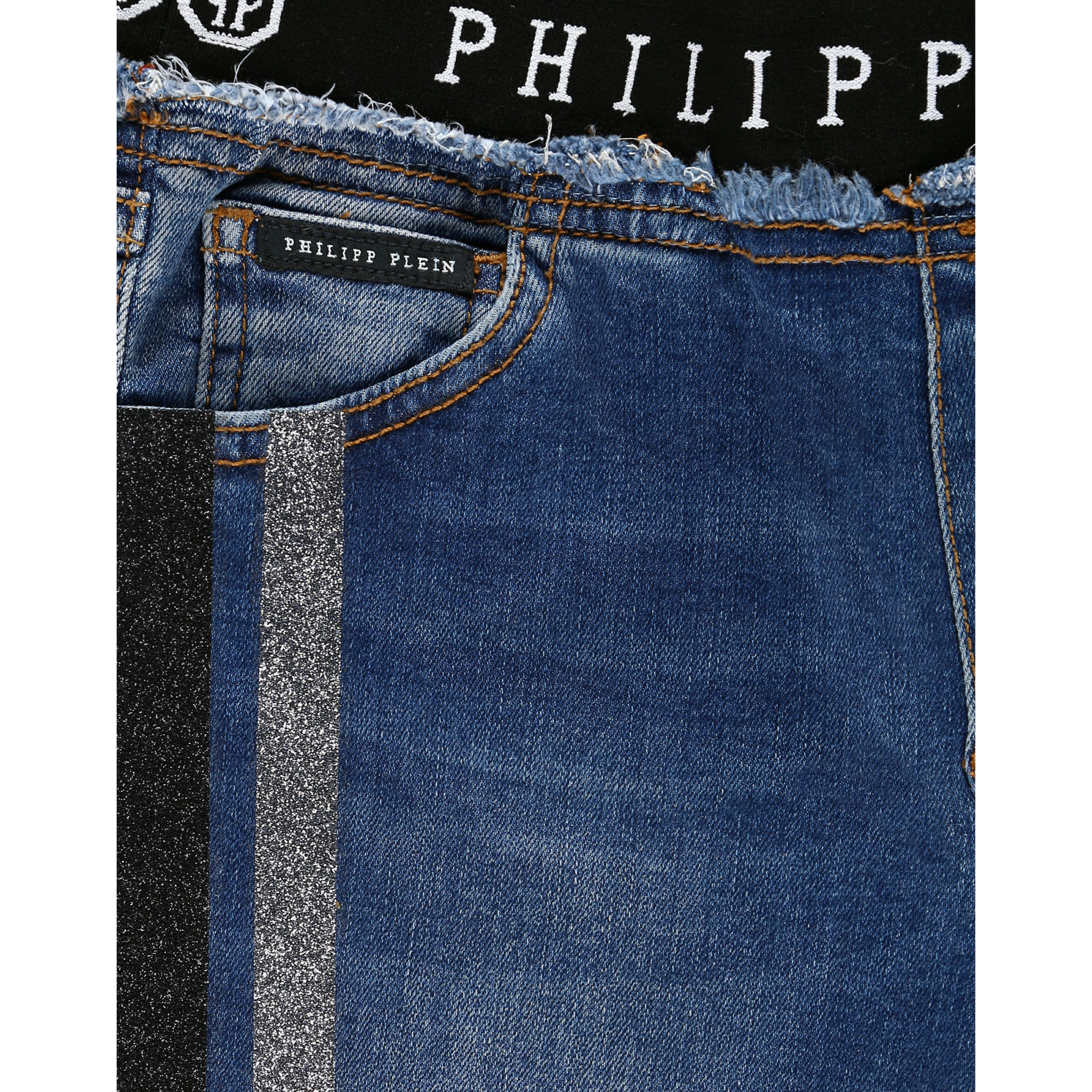 PHILIPP PLEIN Denim Trousers String