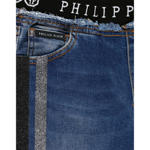 PHILIPP PLEIN Denim Trousers String