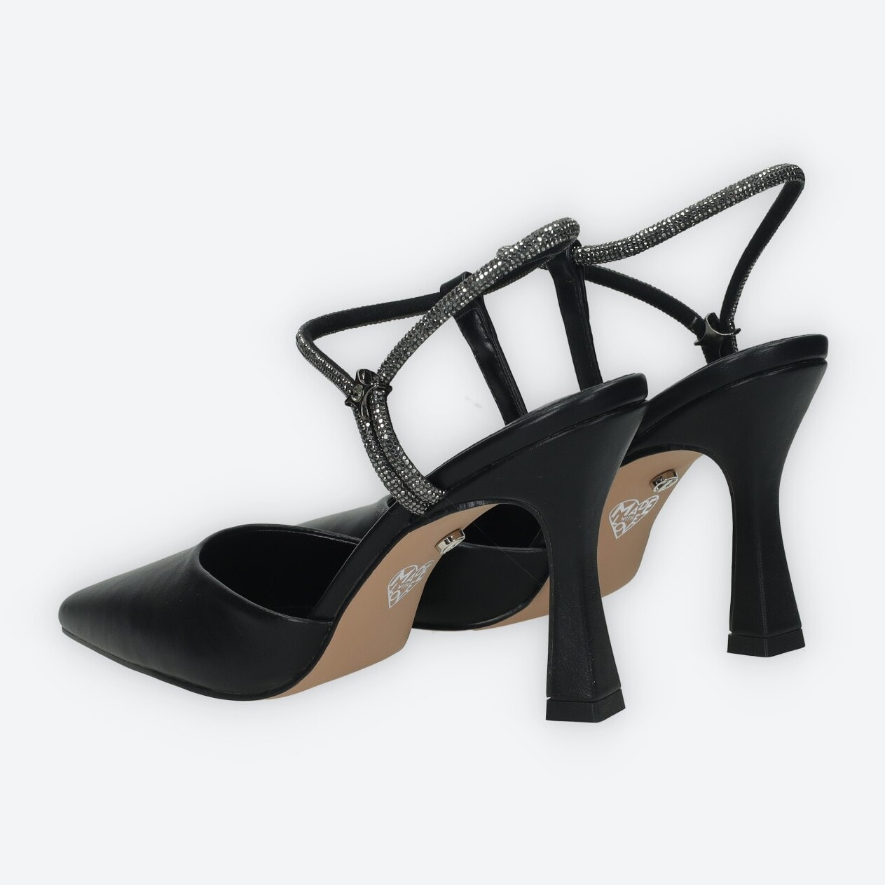 Décolleté sling back Donna Tata Italia Nero