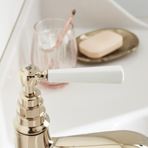 Mitigeur lavabo haut Cléo 1889 or beige