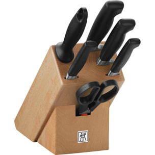 7-pcs, Bloc de couteaux, Nature