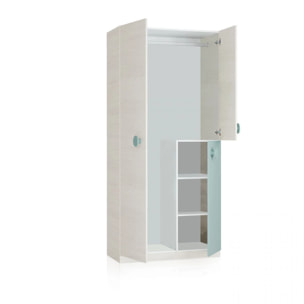 Armario Snuba Blanco Alpes - Verde Acqua