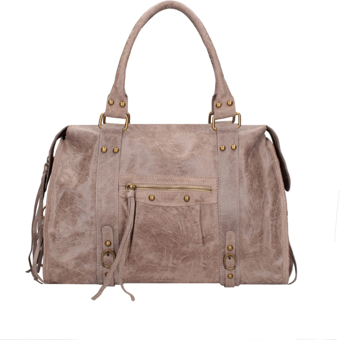 Borsa a spalla da donna - Modello Clara - Vera pelle - 41.0 x 28.0 x 13.0 cm