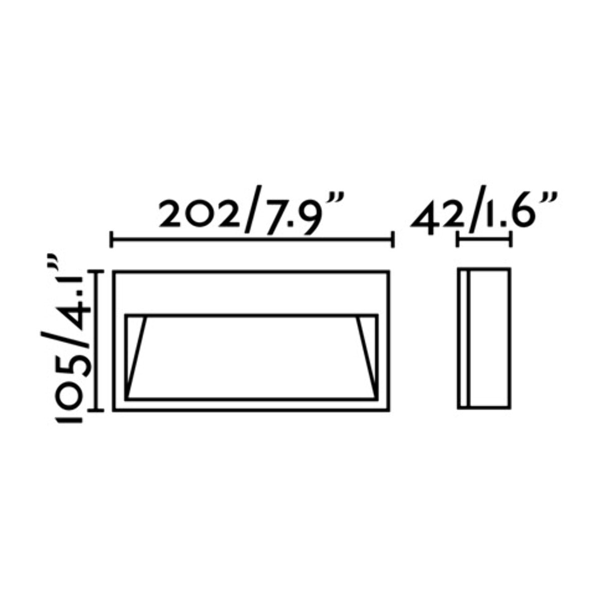 PATH LED Lampe applique gris foncé