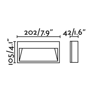 PATH LED Lampe applique gris foncé