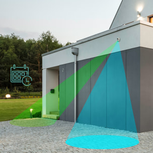 Caméra IP extérieure motorisée 2K avec double objectif HomeCam Dual PTZ - Avidsen - 127156