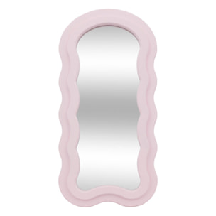 Espejo ola infantil Ayna 60 x 30 cm MDF rosa