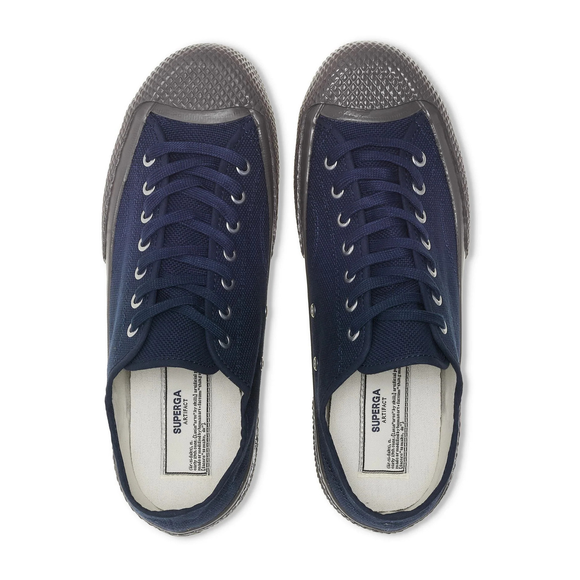 Le Superga Uomo Donna Blu 2434 Mil-Spec Low Cut Cotton Canvas