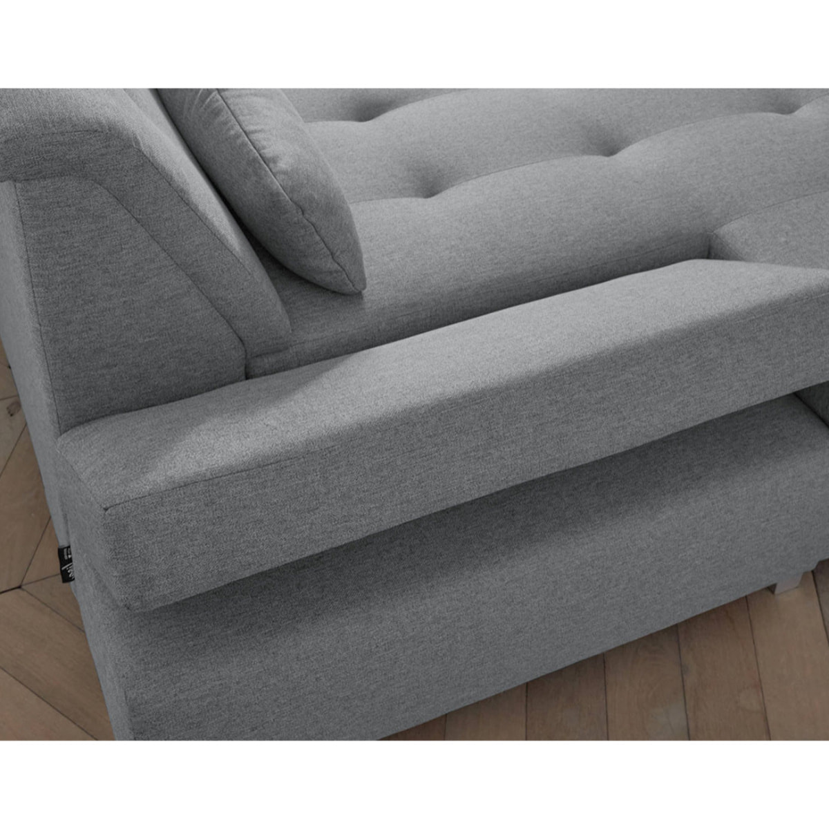 Vermont - canapé panoramique d'angle droit - 7 places - XXL - Gris clair