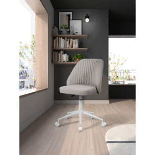 Silla de estudio Estela tela gris moteada 90x57x57 cm
