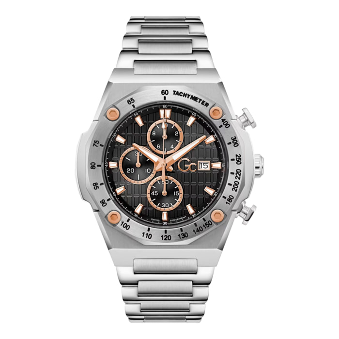 Reloj Gc Z68002G2 Hombre Analogico Cuarzo con Correa de Acero inoxidable