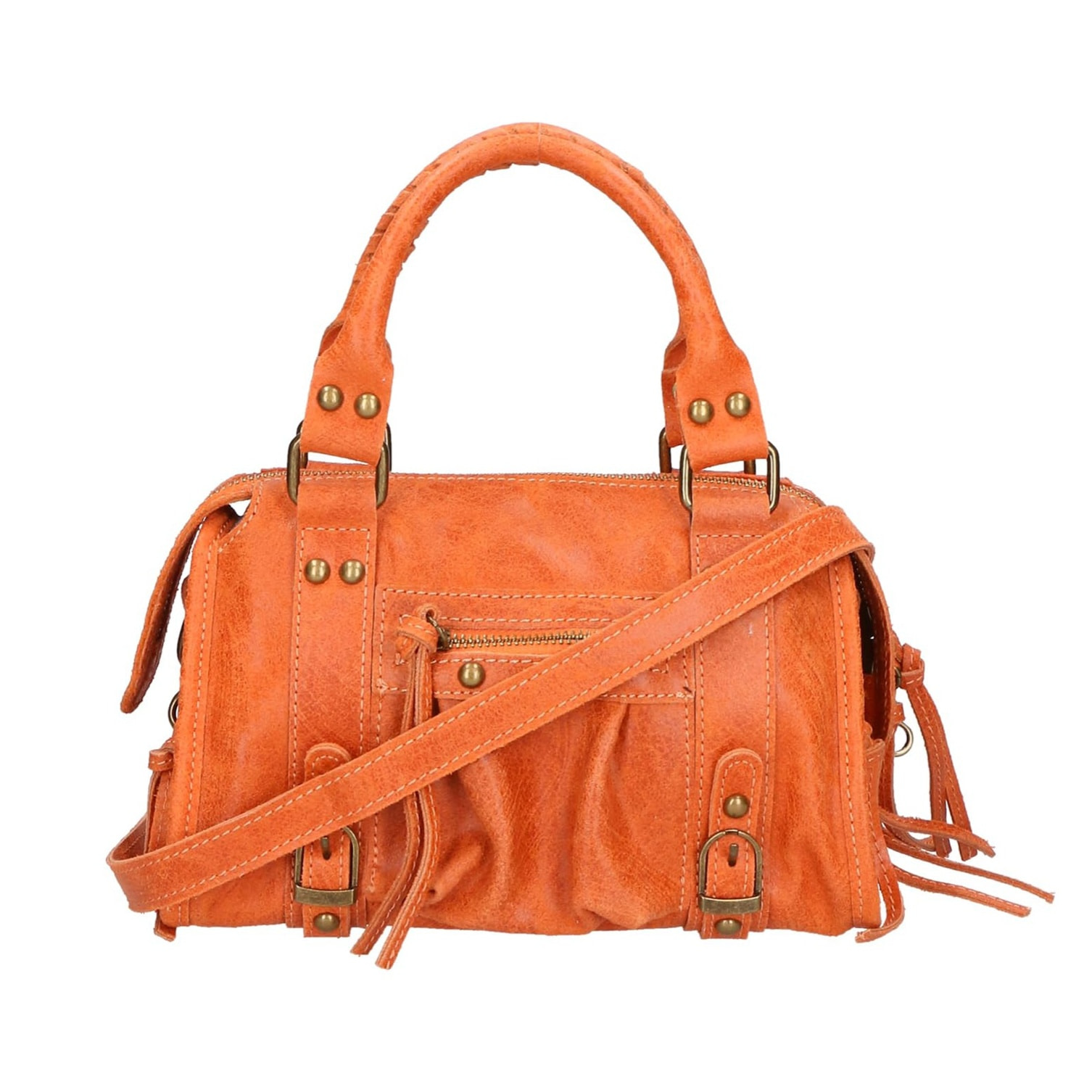 Borsa a spalla da donna - Modello Erisia - Vera pelle - 25.0 x 15.0 x 10.0 cm