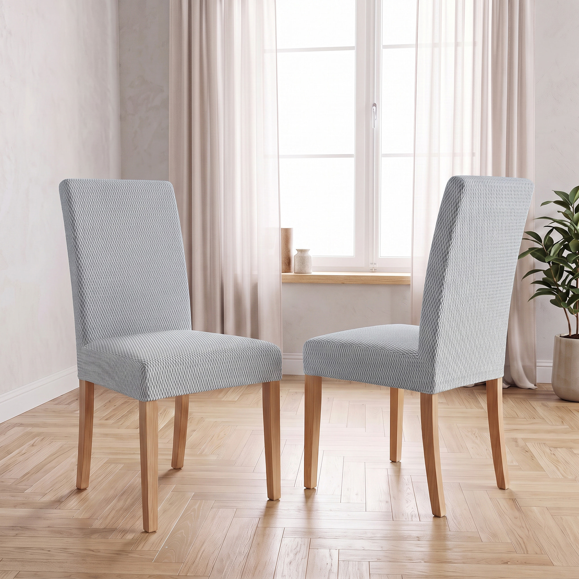 COPPIA VESTISEDIA CON SCHIENALE FASHIONABLE, Microfibra/Cotone/Elastan - GRIGIO CHIARO