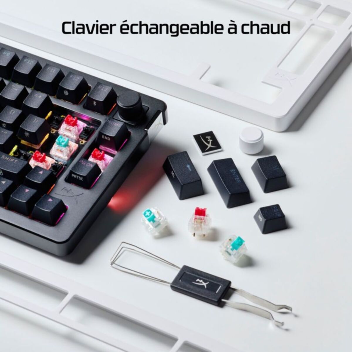 Clavier gamer sans fil HYPERX Alloy Rise Wireless 75