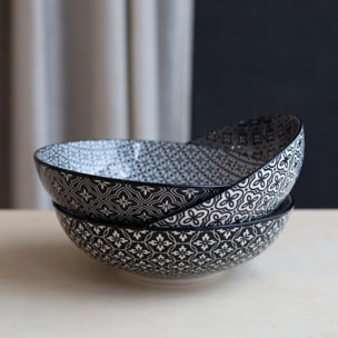 Lot de 6 assiettes creuses, VILLA LES PINS