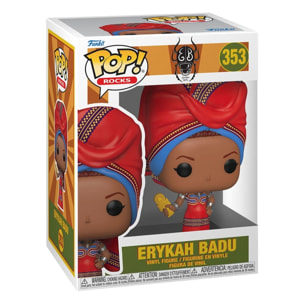 Erykah Badu Pop! Rocks Vinile Figura Erykah Badu(tyrone) 9 Cm Funko