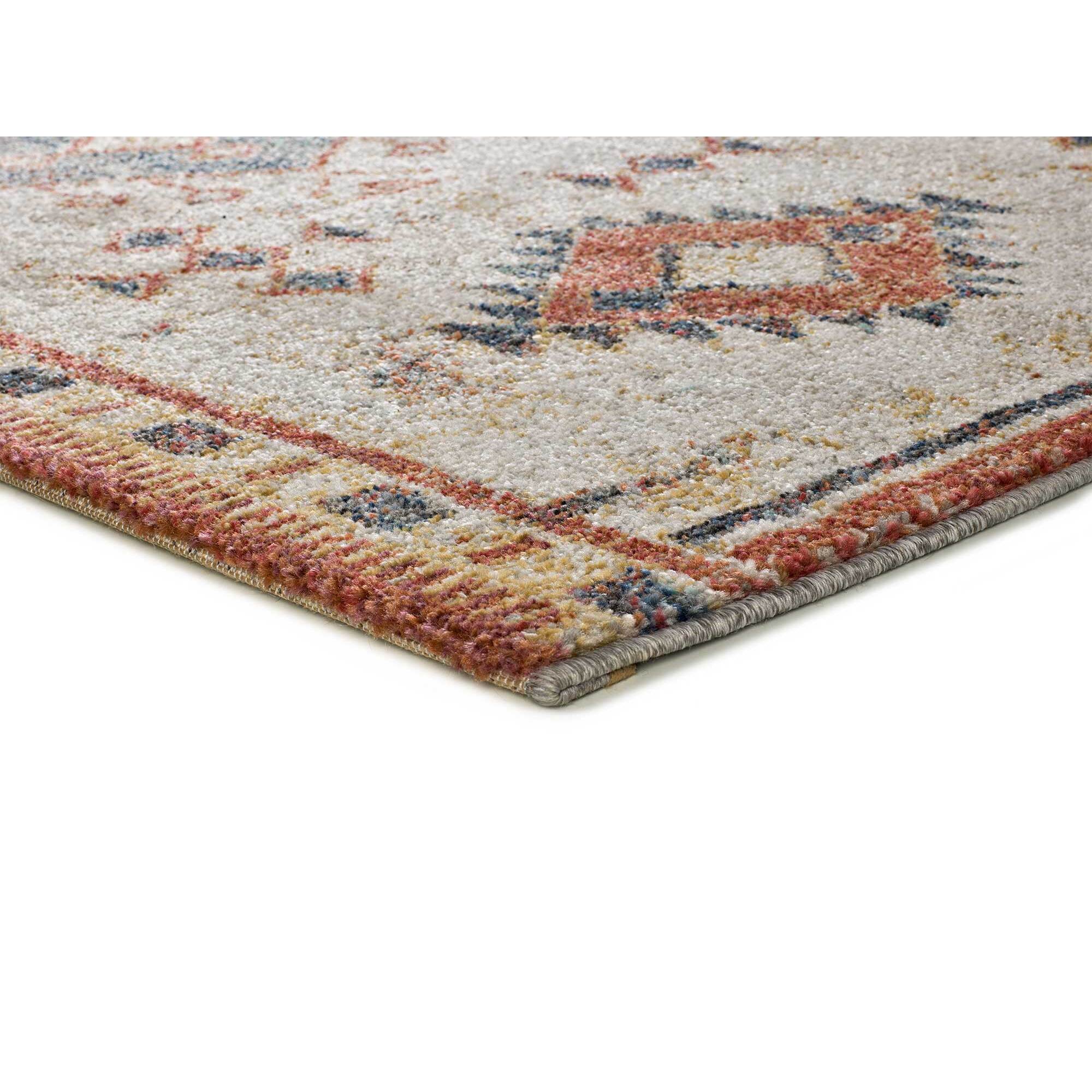 PARMA Alfombra estilo Ã©tnico de pelo corto en tonos terracota, varias medidas disponibles