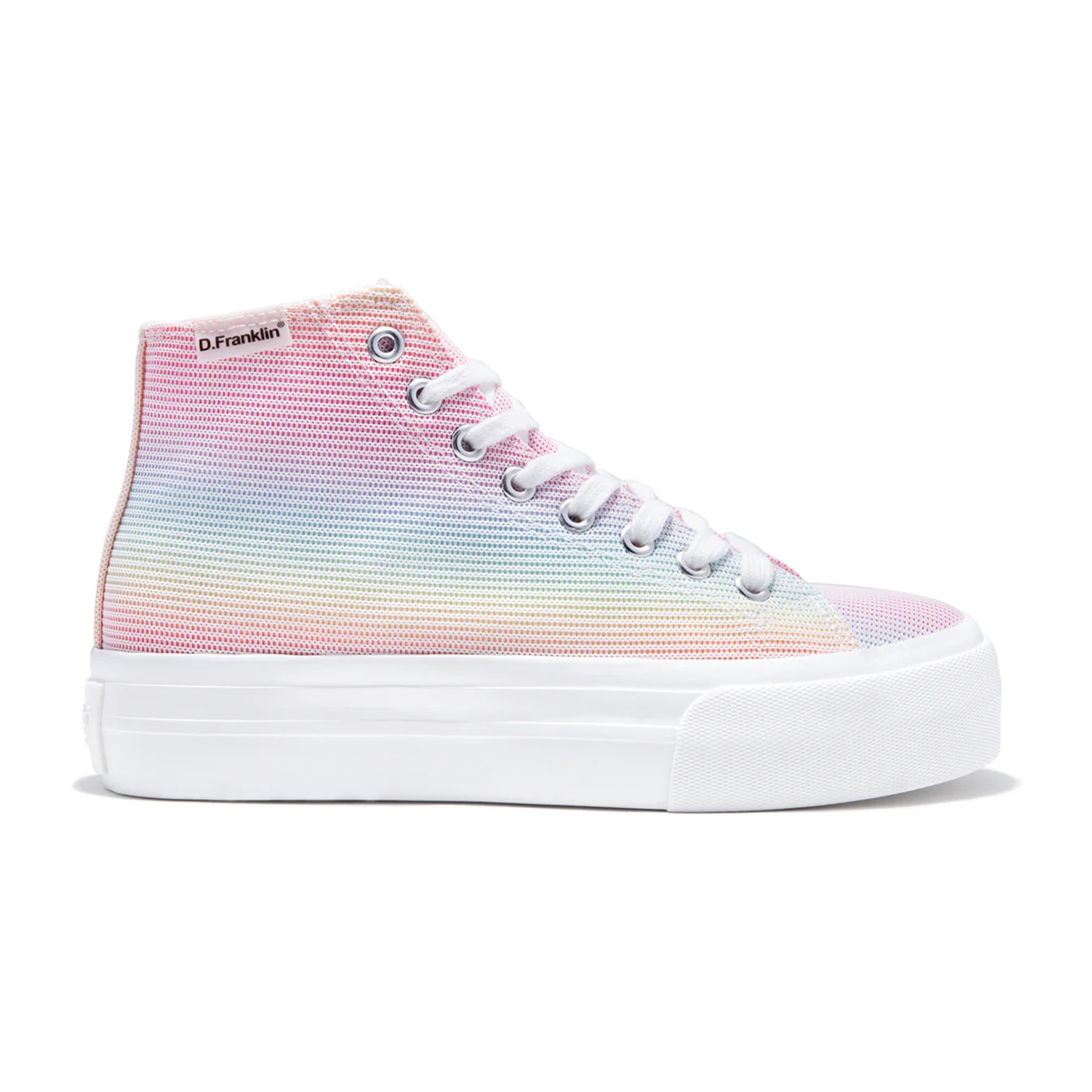 Zapatillas Altas One Way White Rainbow en Multicolor D.Franklin