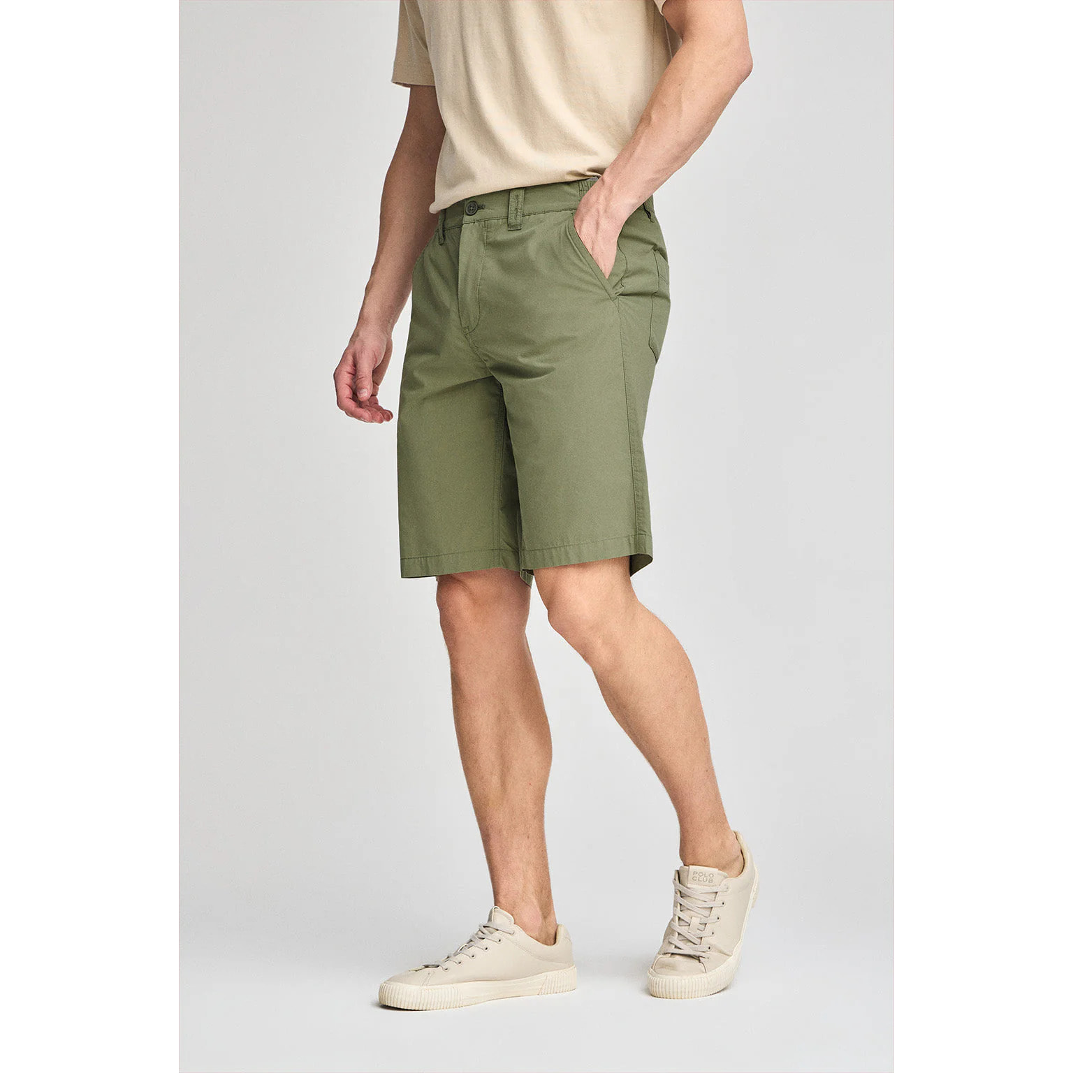 Bermuda San Diego kaki con particolari Polo Club