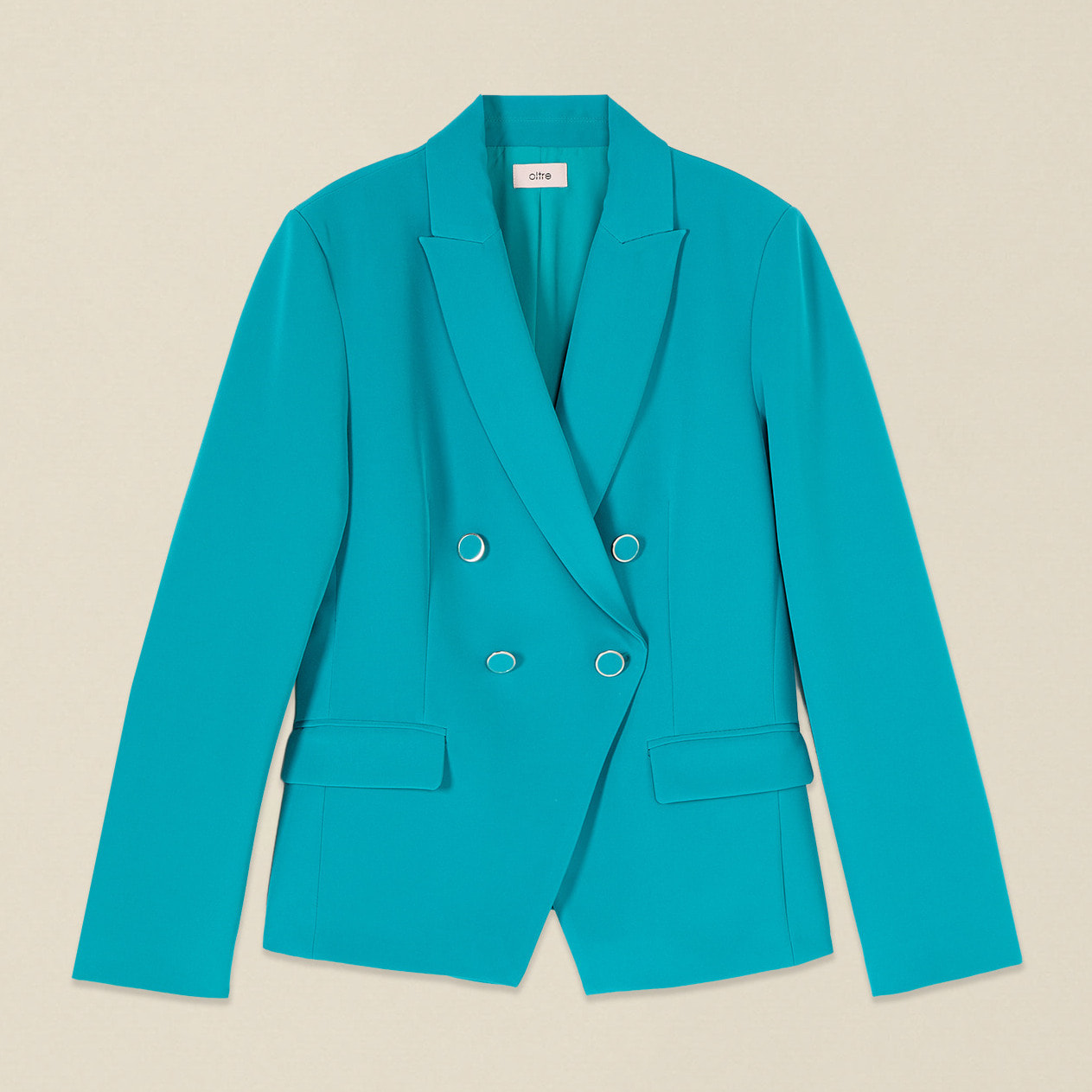 Oltre - Blazer cruzado - Petrol Blue