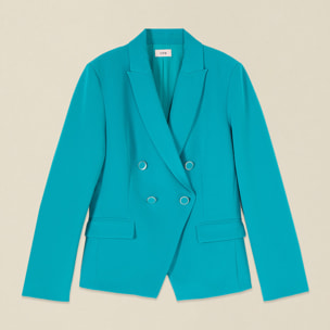 Oltre - Blazer cruzado - Petrol Blue