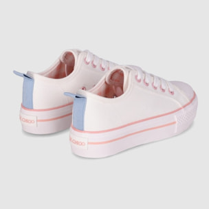 Deportivos de Tejido - Blanco - Tacón: Bajo